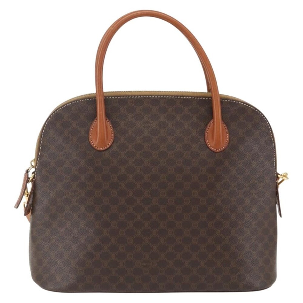 Celine Macadam Handbag Brown